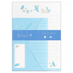Papier Lettre & Enveloppe Birds - Papier Japonais | Moshi Moshi Paris