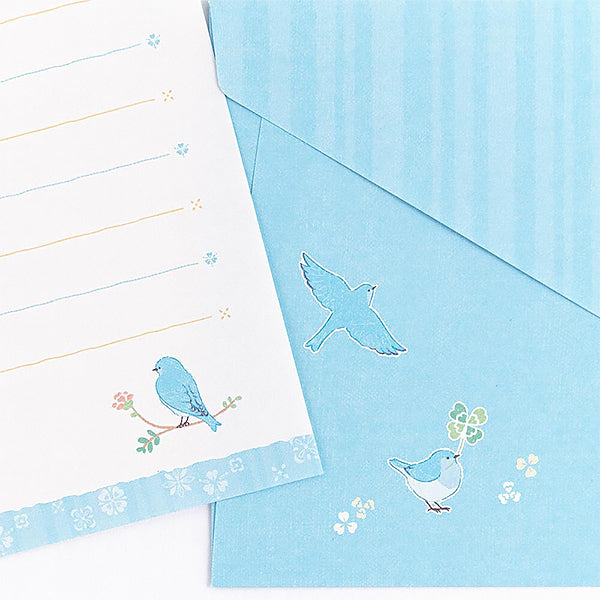 Papier Lettre & Enveloppe Birds - Papier Japonais | Moshi Moshi Paris