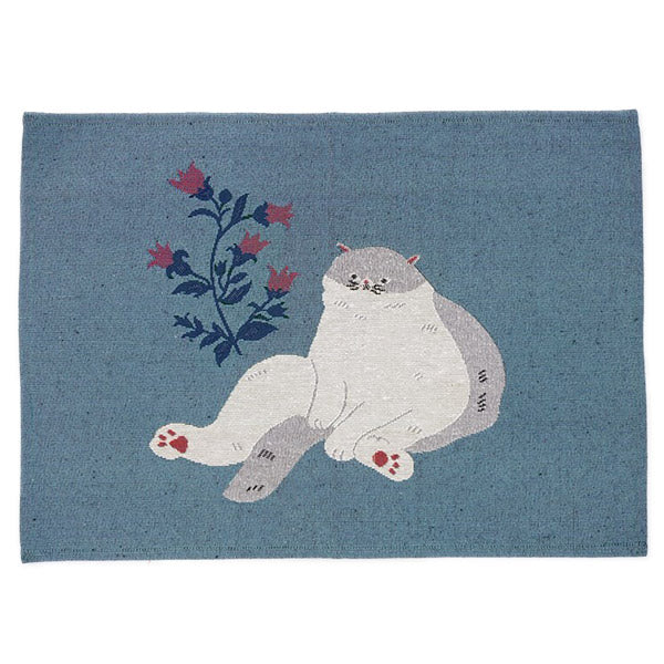 Set de Table Cat Life - Riri, Tissu Jacquard | Moshi Moshi Paris Japan