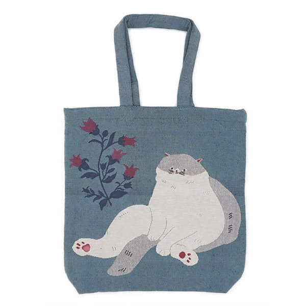 Tote Bag Cat Life Riri - Tissu Jacquard | Moshi Moshi Paris