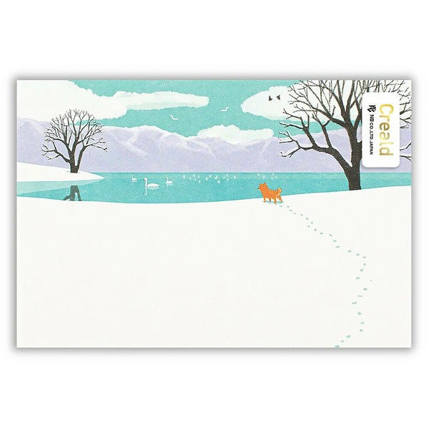 Carte Postale Winter & Shiba - Déco Japonaise | Moshi Moshi Paris