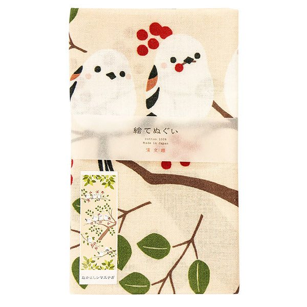 Tenugui Nakayoshi Shimaenaga - Déco Japonaise | Moshi Moshi Paris