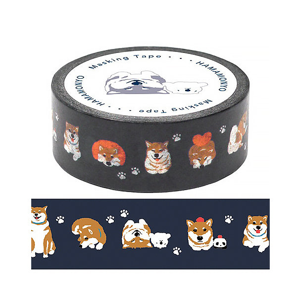 Masking Tape Shiba Inu - Washi Tape | Moshi Moshi Papeterie Paris