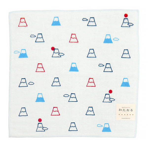 Serviette Japonaise Mont Fuji - Made in Japan | Moshi Moshi Paris 