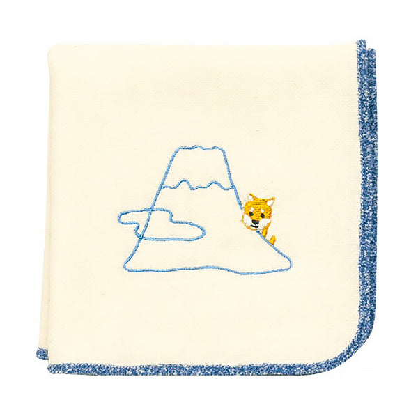 Serviette Mont Fuji Shiba - Made in Japan | Moshi Moshi Boutique 