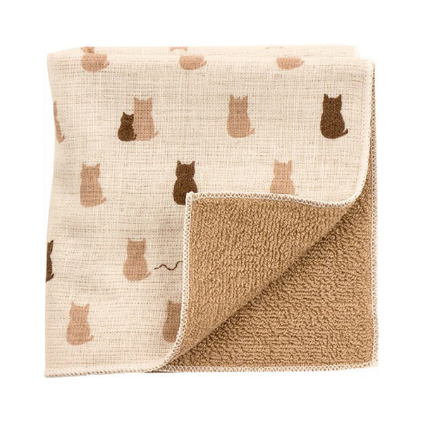 Serviette Japonaise - Chat Cat Family | Moshi Moshi Boutique Paris