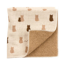 Serviette Japonaise Chat - Made in Japan | Moshi Moshi Paris 1er