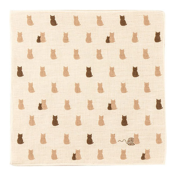 Serviette Japonaise - Chat Cat Family | Moshi Moshi Boutique Paris