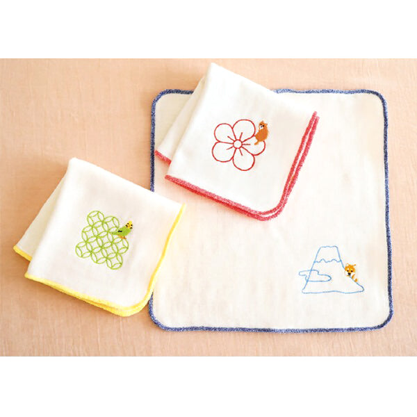 Serviette Molletonnée - Shiba Sakura | Moshi Moshi Boutique Japonaise