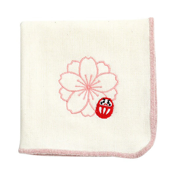 Serviette Molletonnée - Daruma Sakura | Moshi Moshi Boutique Japonaise