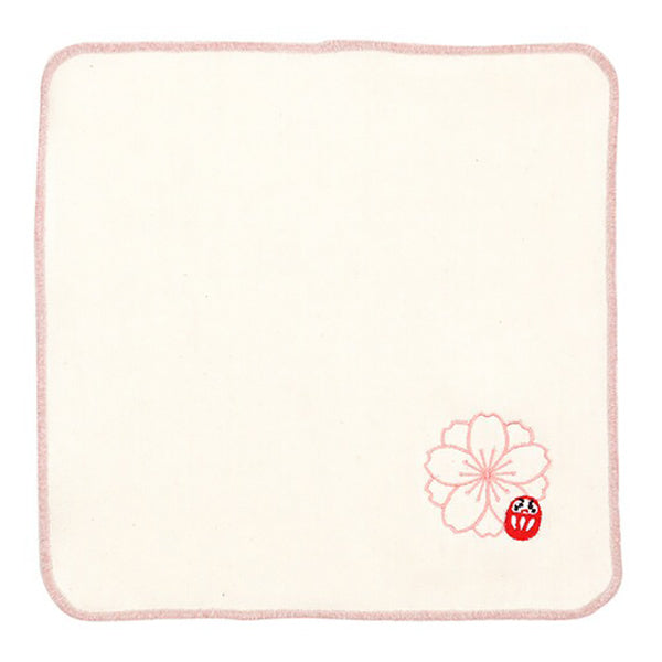 Serviette Molletonnée - Daruma Sakura | Moshi Moshi Boutique Japonaise