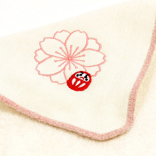 Serviette Molletonnée - Daruma Sakura | Moshi Moshi Boutique Japonaise
