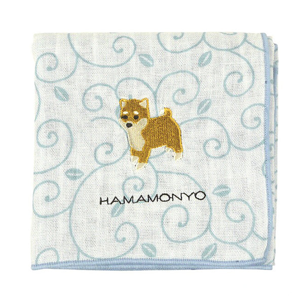 Serviette Shiba Arabesque - Made in Japan | Moshi Moshi Boutique 