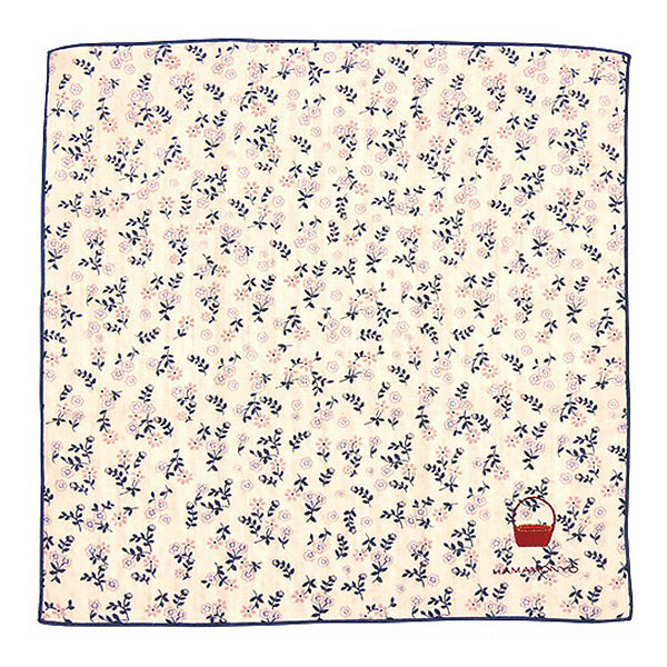 Serviette Japonaise réversible - Floral print | Moshi Moshi Paris 