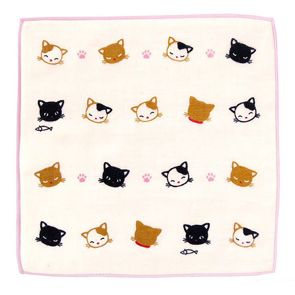 Serviette Chat Kawaii - Made in Japan | Moshi Moshi Boutique Paris
