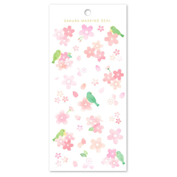 Stickers Sakura & Birds - Papeterie Japonaise | Moshi Moshi Paris