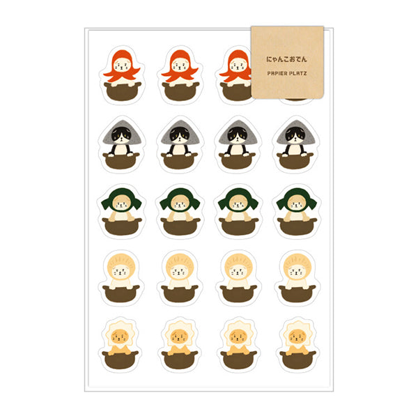 Stickers Itadakimasu - Chat Takoyaki | Moshi Moshi Paris Japan
