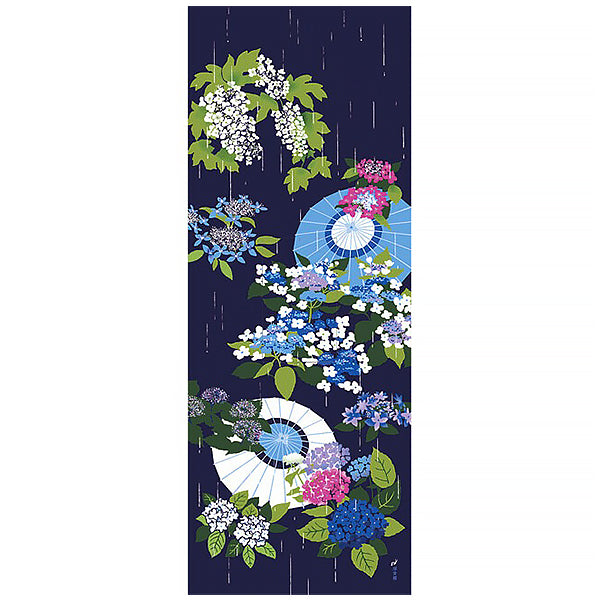 Tenugui Hortensia - Déco Japonaise | Moshi Moshi Paris