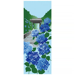 Tenugui Hortensia - Déco Japonaise | Moshi Moshi Paris