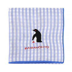 Serviette Japonaise Réversible - Pingouin | Moshi Moshi Boutique