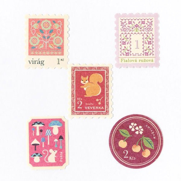 Stickers Box Timbre - Antique Design | Moshi Moshi Paris Japan