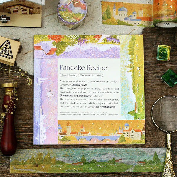 Washi Tape Dotted Paintings - Painting Garden