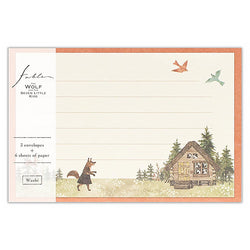 Papier Lettre & Enveloppe Fairy Tale - Wolf | Moshi Moshi Paris Japan