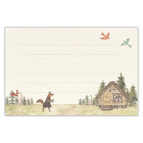 Papier Lettre & Enveloppe Fairy Tale - Wolf | Moshi Moshi Paris Japan