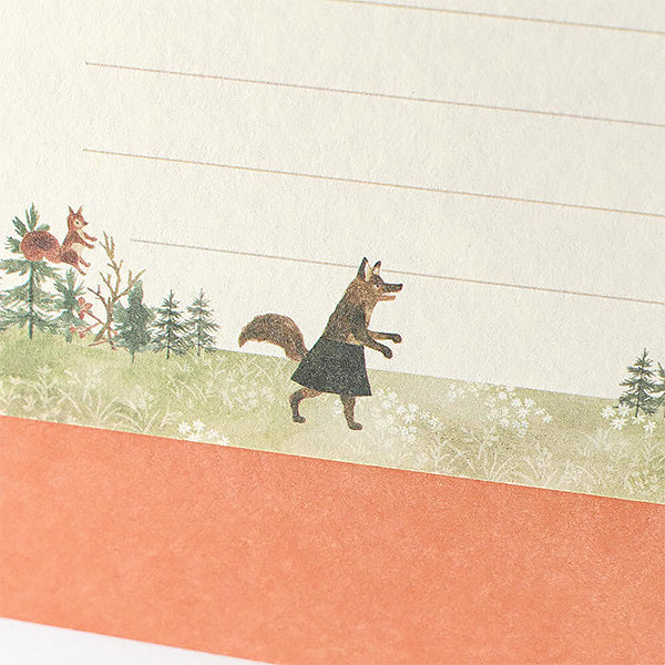Papier Lettre & Enveloppe Fairy Tale - Wolf | Moshi Moshi Paris Japan