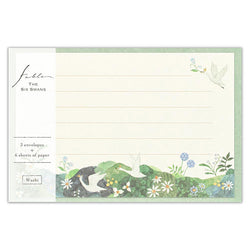  Papier Lettre & Enveloppe Fairy Tale - Six Swans | Moshi Moshi Paris