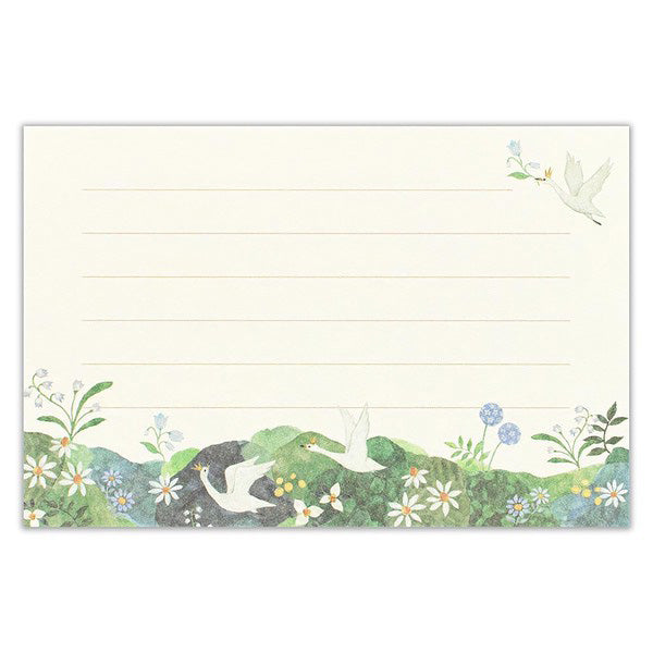  Papier Lettre & Enveloppe Fairy Tale - Six Swans | Moshi Moshi Paris