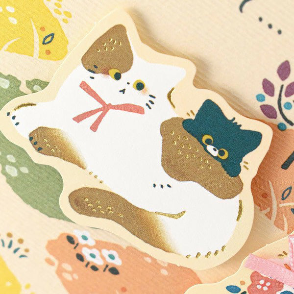 Carte de Vœux Chat - Cat Flower | Moshi Moshi Paris Japan
