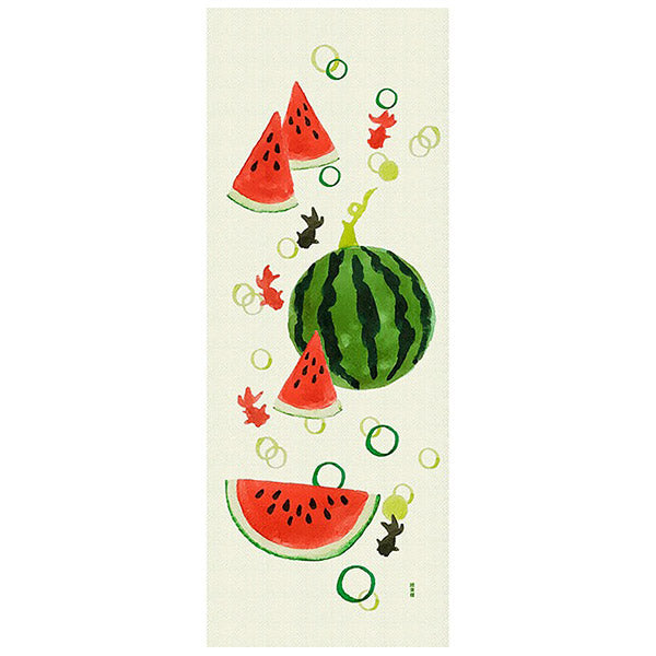 Tenugui Watermelon - Déco Japonaise | Moshi Moshi Boutique