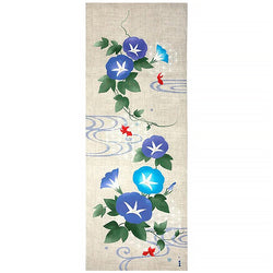 Tenugui Linen & The Morning Glory - Déco Japonaise | Moshi Moshi