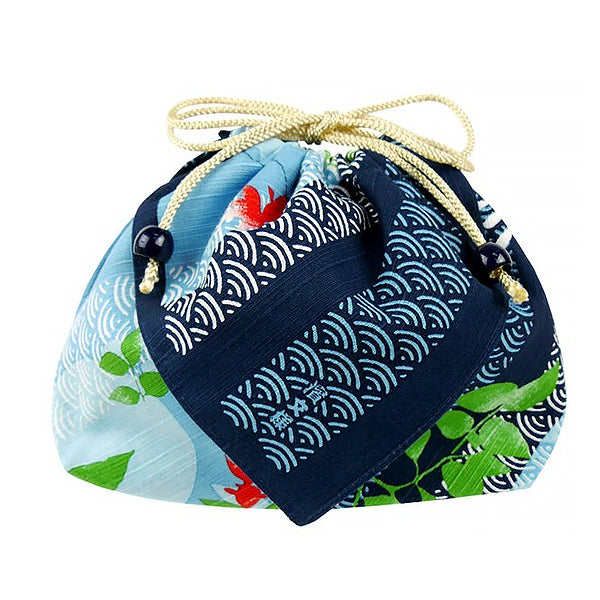 Sac à Bento Asanoha Goldfish - Made in Japan | Moshi Moshii 