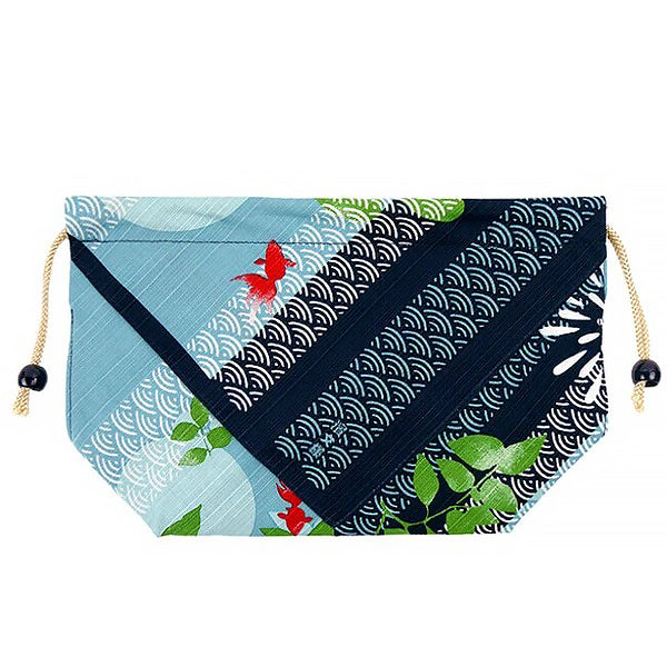 Sac à Bento Asanoha Goldfish - Made in Japan | Moshi Moshii 