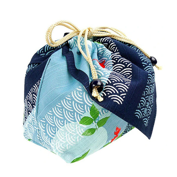 Sac à Bento Asanoha Goldfish - Made in Japan | Moshi Moshii 