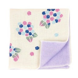 Serviette Hanako - Hortensia | Moshi Moshi Paris Boutique