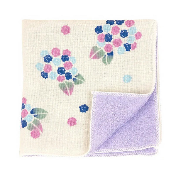Serviette Hanako - Hortensia | Moshi Moshi Paris Boutique