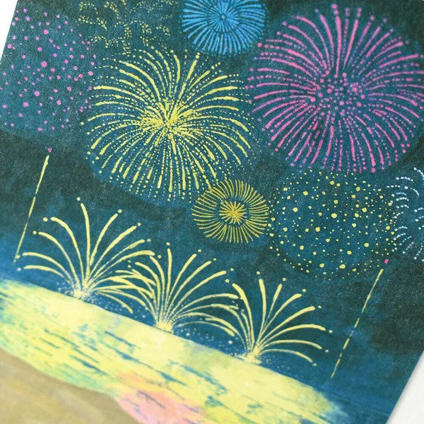 Carte Postale Fireworks - Papeterie Japonaise | Moshi Moshi Paris
