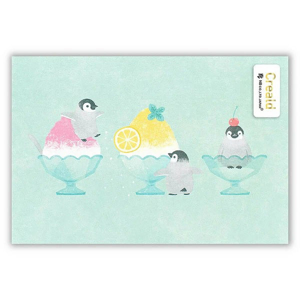 Carte Postale Pingouin Bingsu - Made in Japan | Moshi Moshi Paris