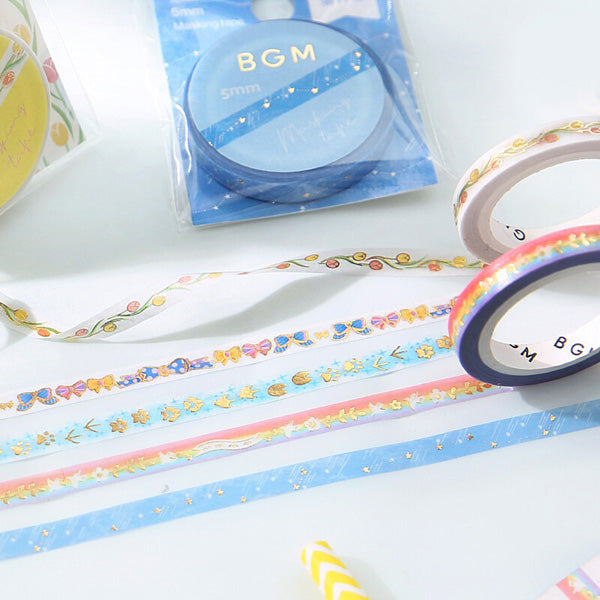 Washi Tape Rainbow - White Bird | Moshi Moshi Papeterie