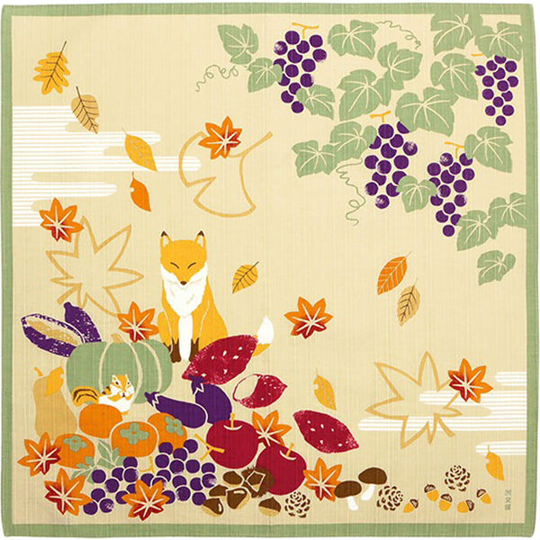 Furoshiki kobu - Kitsuné Autumn Gift | Moshi Moshi Boutique