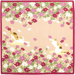 Furoshiki Kobu - Chat & Fleur de Cerisier | Moshi Moshi Boutique 