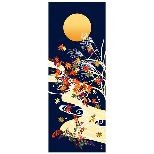 Tenugui Autumn Moonlight - Déco Japonaise | Moshi Moshi Paris