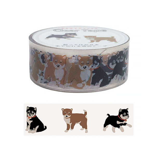 Masking Tape Clear Tape - Shiba Inu | Moshi Moshi Paris Japan