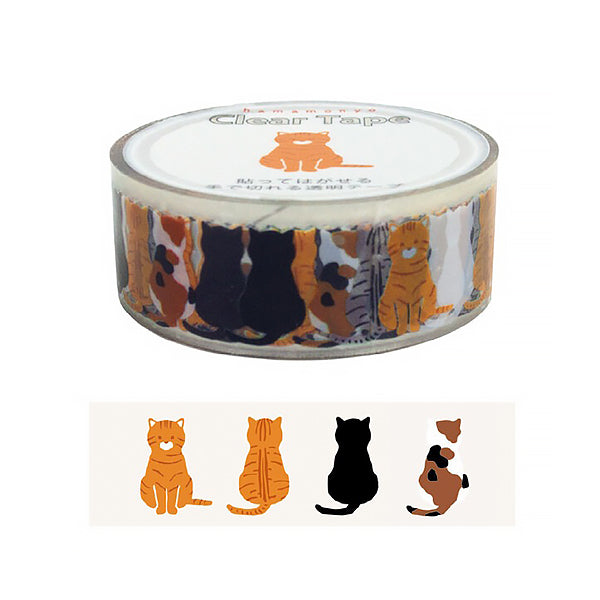 Masking Tape Clear Tape - Chat Neko | Moshi Moshi Paris Japan