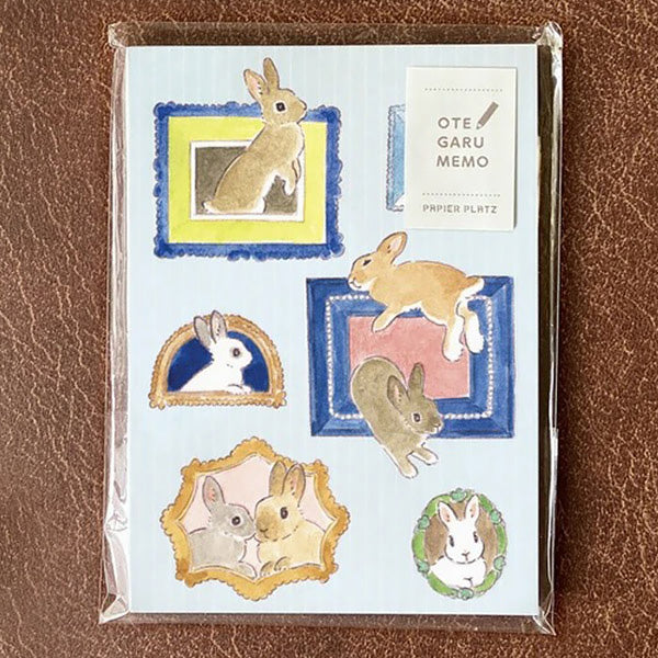 Memo Pad Kawaii - Rabbit Friends | Moshi Moshi Papeterie