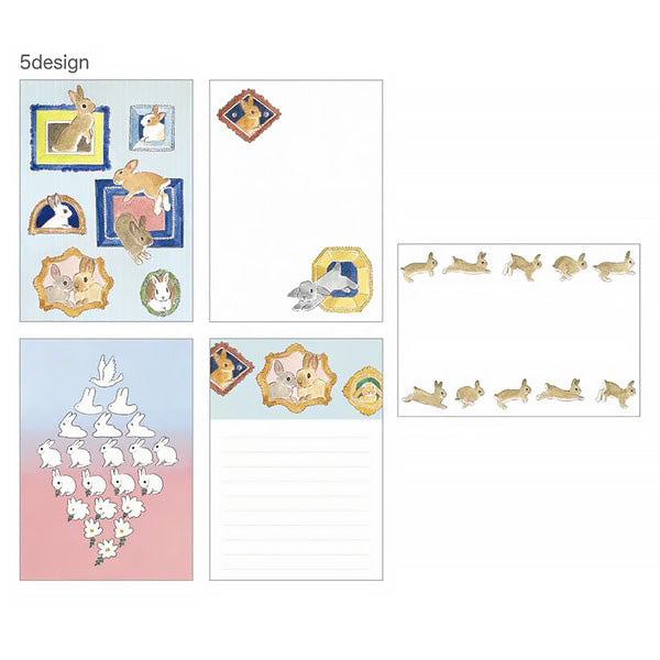 Memo Pad Kawaii - Rabbit Friends | Moshi Moshi Papeterie