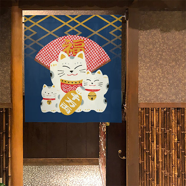 Noren Maneki Neko - Déco Japonaise | Moshi Moshi Boutique Paris